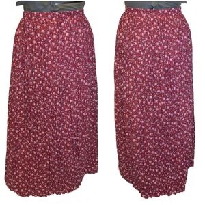 River Ridge Vintage 80s Floral Crepe Prairie Skirt size 3X